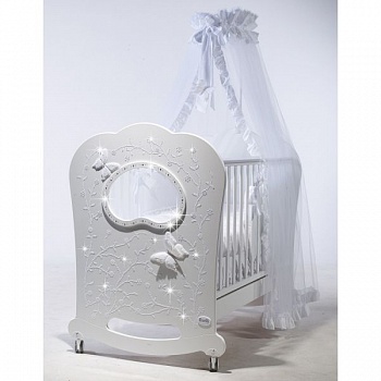 Кровать детская Oblo Charme Brillante колесо-качалка с ящиком